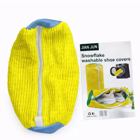 snowflake-microfiber-shoe-bag-texture