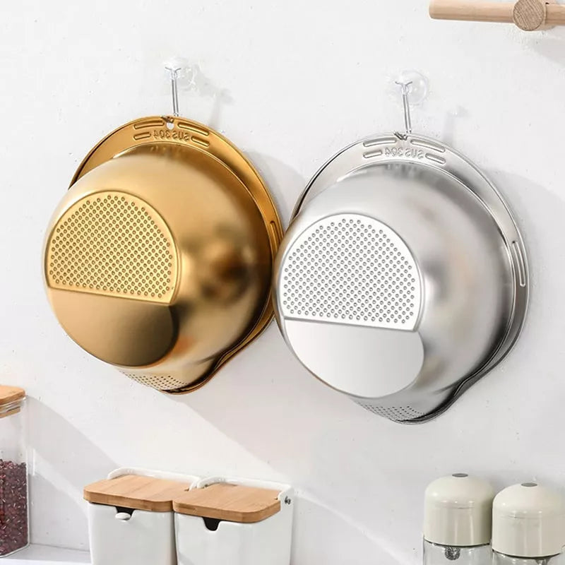 مقاسات بُولة الغسيل الستانلس – Stainless Steel Washing Bowl Dimensions – قطر 26.8 سم وعمق 13.5 سم